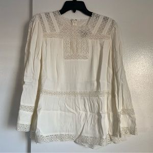 J. Crew Point Sur Lacey Peasant Top